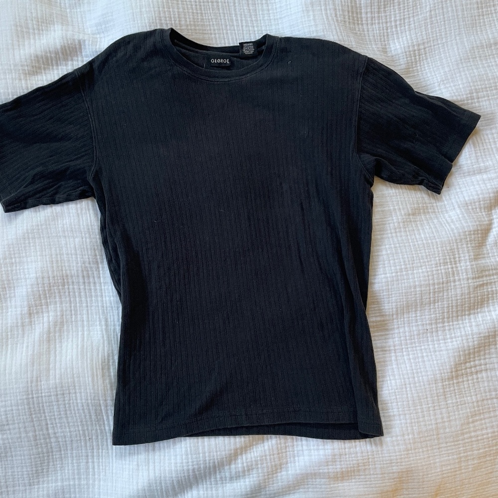 RIBBED MOCK NECK